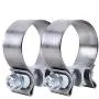 EVIL ENERGY 2.5 2 1/2'' Narrow Exhaust Band Seal Clamp Muffler Pipes Exhaust Manifold Clamp Stainless Steel 2PCS EVIL ENERGY 2.5 2 1/2'' Narrow Exhaust Band Seal Clamp Muffler Pipes Exhaust Manifold Clamp Stainless Steel 2PCS