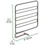 mDesign Versatile Metal Wire Closet Shelf Divider and Separator for Storage and Organization in Bedroom, Bathroom, Kitchen and Office Shelves - Easy Install - 4 Pack - Bronze