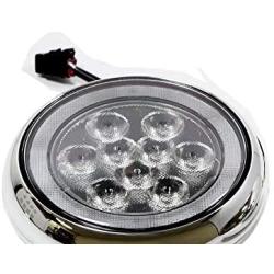 iJDMTOY Chrome Finish LED Rally Driving Lights Compatible With MINI Cooper w/Halo Ring LED Daytime Running Lights, Powered by (9) High Power 3W LED Lights As Driving Lamps & (30) LED Lights as DRL