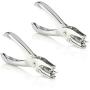 Swingline 1 Hole Punch, Hole Puncher, 5 Sheet Punch Capacity, Classic, Chrome, 2-Pack (74005)