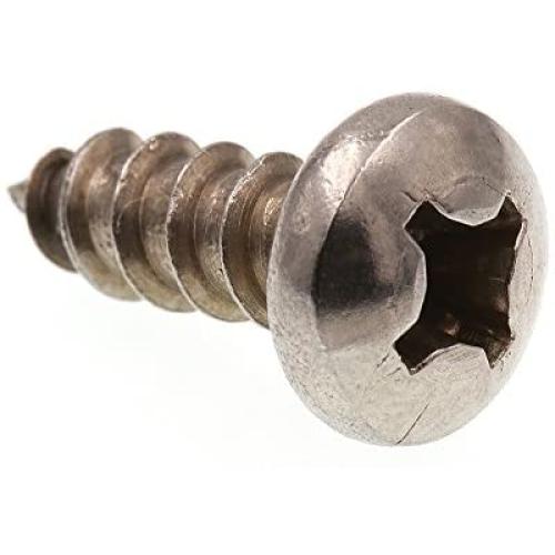 Prime-Line 9020766 Sheet Metal Screw, Self-Tapping, Pan Head Phillips, #12 X 5/8 in, Grade 18-8 Stainless Steel, Pack of 100
