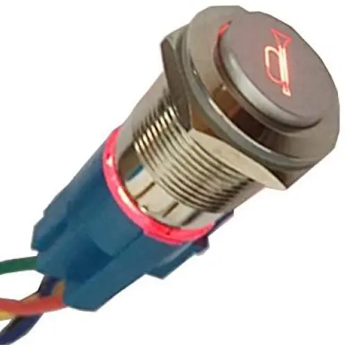 Etopars 12V 5A Car Motor Red LED Light Momentary Speaker Horn Bells Push Button Stainless Steel Metal Switch Toggle 19mm Socket Plug Wire Etopars 12V 5A Car Motor Red LED Light Momentary Speaker Horn Bells Push Button Stainless Steel Metal Switch Toggle 19mm Socket Plug Wire