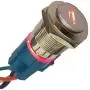 ESUPPORT 12V Car Auto Red LED Light Momentary Speaker Horn Push Button Metal Toggle Switch 19mm Socket Plug ESUPPORT 12V Car Auto Red LED Light Momentary Speaker Horn Push Button Metal Toggle Switch 19mm Socket Plug