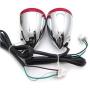 HTTMT- Front Turn Signal Light Indicator Red Lens Compatible with 92-16 Harley Sportster XL 883 1200 [P/N: RS059/XH6004-004]