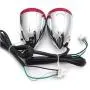 HTTMT- Front Turn Signal Light Indicator Red Lens Compatible with 92-16 Harley Sportster XL 883 1200 [P/N: RS059/XH6004-004]