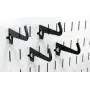 Wall Control Pegboard 3-1/2in Reach Curved Tip Slotted Hook Pack - Slotted Metal Pegboard Hooks for Wall Control Pegboard and Slotted Tool Board – Black Wall Control Pegboard 3-1/2in Reach Curved Tip Slotted Hook Pack - Slotted Metal Pegboard Hooks for Wall Control Pegboard and Slotted Tool Board – Black