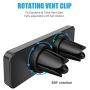 Magnetic Mount, WixGear Universal Air Vent Magnetic Phone Holder for Car, for Cell Phones and Mini Tablets,with Double Prongs and Extra Strong with 8 Magnets for Big Phones!