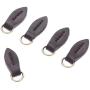 Leather Zip Puller, Leaf Shape Zipper Tags Fixer Pull, Replacement Heads Pendant for Handbags Bags, Broken Jacket Repair, Coffee