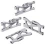 Tbest Swing Arm, Front + Rear Swing Arm Kit Metal Upgrade Parts for 144001 1/14 4WD RC Car