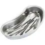 Dukal Stainless Steel Kidney Tray 6'', Emesis Basin 12 Oz. Kidney Shaped Emesis Basin. Reusable Metal Kidney Dish. Ideal for Soiled Dressings, Medical Waste, Liquid. Dukal Stainless Steel Kidney Tray 6'', Emesis Basin 12 Oz. Kidney Shaped Emesis Basin. Reusable Metal Kidney Dish. Ideal for Soiled Dressings, Medical Waste, Liquid.