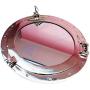 Nagina International Metal Crafted Nickel Plated Aluminum Porthole Bathroom Decor Mirror (20 Inches)
