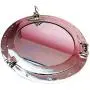 Nagina International Metal Crafted Nickel Plated Aluminum Porthole Bathroom Decor Mirror (20 Inches)