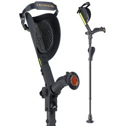 Crutches- Latest Generation Ergobaum by Ergoactives. 1 Pair of The''Pain Reduction'' Crutches