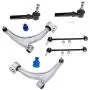 MILLION PARTS 6 Pcs Front Lower Control Arm Ball Joints Outer Tie Rod End Link Sway Bar Suspension Kit K620179 K620180 K80252 ES800086