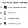 Genie ChainDrive 550 Garage Door Opener - Heavy-Duty Chain Drive System - Includes 2, 3-Button Remotes, Wall Console, Wireless Keypad, Safe T-Beams - Model 2035-TKV,Black