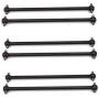 RCAWD Volcano Epx/PRO 1/10 Electric Dogbone Drive Shaft 90mm Front & Rear 08029 Metal Steel for RC Monster Truck Parts 6Pcs(Black)