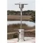 Fire Sense Stainless Steel Commercial Patio Heater with Wheels | Uses 20 Pound Propane Tank | 46,000 BTU Output | Electronic Ignition System | Weighted Base | Portable Outdoor Heat Lamp