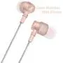 KINVOCA Wired Metal In Ear Earbuds Headphones with Microphone Volume and Case, Bass Stereo Noise Isolating Inear Earphones Ear Buds for Cell Phones, Aluminum Alloy, Carabiner, 3.5mm Jack, Rose Gold KINVOCA Wired Metal In Ear Earbuds Headphones with Microphone Volume and Case, Bass Stereo Noise Isolating Inear Earphones Ear Buds for Cell Phones, Aluminum Alloy, Carabiner, 3.5mm Jack, Rose Gold