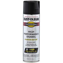 Rust-Oleum 7578838 Enamel Spray Paint, 15 Oz, Flat Black