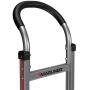 Magliner HMK119K2C5E Aluminum Hand Truck, Horizontal Loop Handle with Vinyl Sleeve, 20'' x 12'' Aluminum Extruded Plate, 500 lb Capacity