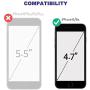 Beasyjoy iPhone 6/6s Metal Case Heavy Duty Waterproof Case Screen Full Body Military Grade Rugged Cover Drop Proof Shockproof Defender Black