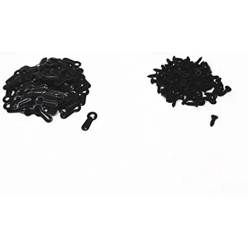 Honbay 100 Sets Black Metal Frame Picture Turn Button and Screws for Picture Hanging Honbay 100 Sets Black Metal Frame Picture Turn Button and Screws for Picture Hanging