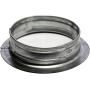 Vent Systems 8'' inch Air Vent Duct Connector Flange Straight Ventilation Pipe Metal Ducting Connector Plate for Cooling Heating Ventilation System HVAC 8'' inch