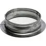 Vent Systems 8'' inch Air Vent Duct Connector Flange Straight Ventilation Pipe Metal Ducting Connector Plate for Cooling Heating Ventilation System HVAC 8'' inch