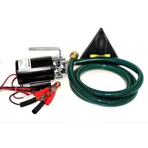 12-volt DC 1/10th HP 330 GPH Battery Powered Portable Mini Water Transfer Utility Pump with Metal Connectors for Standard 3/4'' Garden Hose Great for removing water from Boats Water Yard or Garden 12-volt DC 1/10th HP 330 GPH Battery Powered Portable Mini Water Transfer Utility Pump with Metal Connectors for Standard 3/4'' Garden Hose Great for removing water from Boats Water Yard or Garden