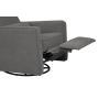 DaVinci Piper Upholstered Recliner and Swivel Glider in Dark Grey, Greenguard Gold Certified