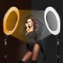 LimoStudio LED Ring Light 18-inch Diameter with Height 71.5'' Tripod Stand, Phone Holder, Mount Adapter, Bluetooth Remote Shutter with Strap, AGG1451