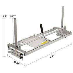 CO-Z Portable Chainsaw Mill Planking Milling 14 Inches to 48 Inches Guide Bar Wood Lumber Cutting Sawmill Aluminum Steel Chainsaw Mill for Builders and Woodworkers