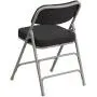 Flash Furniture HERCULES Series Premium Curved Triple Braced & Double Hinged Black Pin-Dot Fabric Metal Folding Chair Flash Furniture HERCULES Series Premium Curved Triple Braced & Double Hinged Black Pin-Dot Fabric Metal Folding Chair