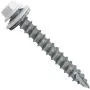 #14 Metal Roofing Screws: (250) Screws x 2'' Brite White Hex Head Sheet Metal Roof Screw. Self Starting/Tapping Metal to Wood Sheet Metal siding Screws - EPDM Washer. for Corrugated Roofing