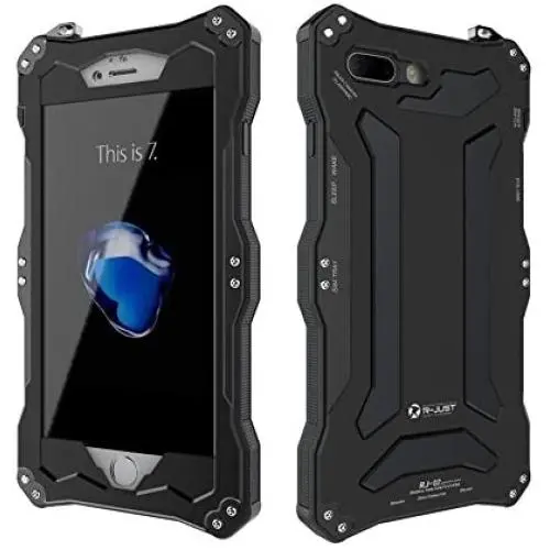 Bpowe for iPhone 7 Plus Case,Gorilla Glass Aluminum Metal Premium Protection Shockproof Military Bumper Heavy Duty Sturdy Protective Cover Shell Case for iPhone 7 Plus 5.5 inch (Black) Bpowe for iPhone 7 Plus Case,Gorilla Glass Aluminum Metal Premium Protection Shockproof Military Bumper Heavy Duty Sturdy Protective Cover Shell Case for iPhone 7 Plus 5.5 inch (Black)