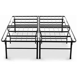 Zinus Casey 18-Inch SmartBase Mattress Foundation | 4'' High Extra for under bed storage | No box spring required | King,OLB-SB13-18K,Black