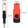 USB Drive 1GB Pack of 10 Thumb Drive 1 GB Flash Drive Metal USB 2.0 Memory Sticks Swivel Pendrive Portable Keychain Jump Drive Red USB Stick Zip Drive Data Storage Gift for Embroidery Machines