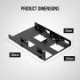 Corsair Dual SSD Mounting Bracket 3.5'' CSSD-BRKT2, Black Corsair Dual SSD Mounting Bracket 3.5'' CSSD-BRKT2, Black