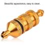 V GEBY RC Oil Fuel Filter, Alloy Aluminum Oil Nitro Fuel Filter Fit for 1/8 1/10 Scale RC Crawler Buggy Car Upgrade Parts(Gold)