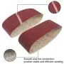 KALIM 3x21-Inch Sanding Belt, 18 Pack (3 Each of 60, 80, 120, 180, 240, 400 Grits) Aluminum Oxide Belt, Premium Sandpaper for Portable Belt Sander, Woodworking, Metal Polishing