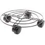Bright Creations Metal Plant Caddy with Wheels (4 Pack), Black Bright Creations Metal Plant Caddy with Wheels (4 Pack), Black