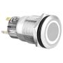 ESUPPORT Stainless Steel 12V 5A Car Auto Boat White Angel Eye LED Light Lamp Metal Push Button Rocker Toggle Switch On Off ESUPPORT Stainless Steel 12V 5A Car Auto Boat White Angel Eye LED Light Lamp Metal Push Button Rocker Toggle Switch On Off