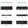 ELUTENG M.2 2280 Heatsink, Double-Sided Heat Sink Alloy Aluminum NGFF NVME Cooling Sink with 4 Thermal Conductivity Silicone Pads M.2 SSD Cooler Set for 2280 M.2 SSD