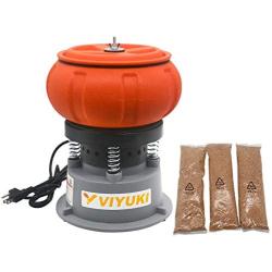 VIYUKI 5LB Vibratory Tumbler Bowl Tumbling Polishing Machine - Polishing Small Metal Parts