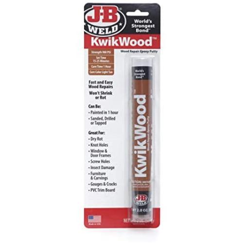 J-B Weld 8258 KwikWood Wood Repair Epoxy Putty Stick-7 inch