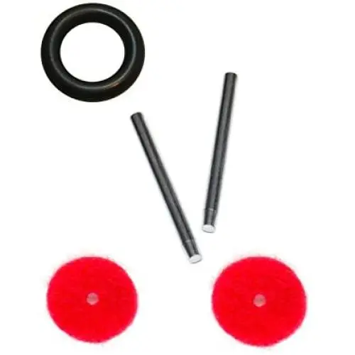 2 Pieces Metal Vintage Domestic Home Singer Sewing Machine Spool Pins + Bobbin Winder Tire + Red Felt Pad Thread Holder Domestic Home Sewing Machine Spare Part Fits 27 28 66 99 15 15-91 15-88 15-90