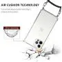 Crossbody Case for iPhone 12 Pro Max 6.7'',iPhone 12 Pro Max Phone Case,YESPURE Clear TPU Soft iPhone 12 Pro Max Case Holder with Neck Cord Lanyard Strap-Clear - Black + White Metal Leather Rope Crossbody Case for iPhone 12 Pro Max 6.7'',iPhone 12 Pro Max Phone Case,YESPURE Clear TPU Soft iPhone 12 Pro Max Case Holder with Neck Cord Lanyard Strap-Clear - Black + White Metal Leather Rope