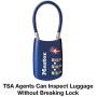 Master Lock 4688D Set Your Own Combination TSA Approved Luggage Lock, 1 Pack, Assorted Colors