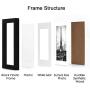 upsimples 11x14 Picture Frame Set of 5,Display Pictures 8x10 with Mat or 11x14 Without Mat,Wall Gallery Photo Frames,Black