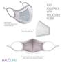 Halo Life Face Mask - Reusable/Washable with Replaceable Nanofiber Filter - Lightweight Ultra-Breathable, Specific Sizes, Adjustable to fit for Women/Men/Children- 200 Hour Filter Life - Black